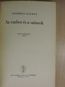 Sztrókay Kálmán - Az ember és a számok [antikvár]
