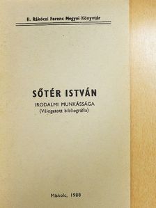 Sőtér István irodalmi munkássága [antikvár]