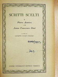 Anton Francesco Doni - Scritti scelti [antikvár]