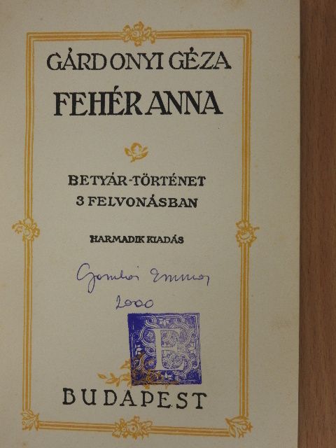 Gárdonyi Géza - Fehér Anna/Fekete nap [antikvár]