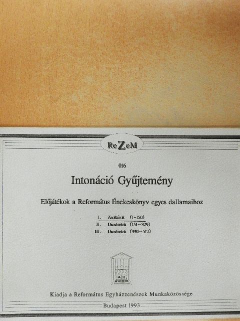 Gárdonyi Zoltán - Előjátékok a Református Énekeskönyv egyes dallamaihoz I. [antikvár]