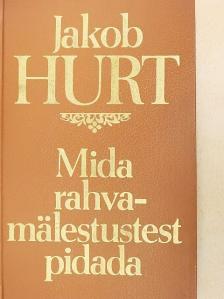 Jakob Hurt - Mida rahvamälestustest pidada [antikvár]