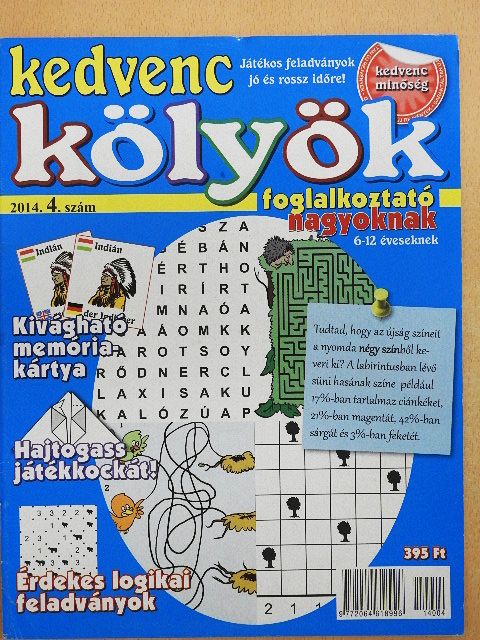 Kedvenc Kölyök foglalkoztató 2014/4. [antikvár]