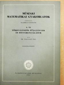 Dr. Bajcsay Pál - Műszaki matematikai gyakorlatok A. VI. [antikvár]