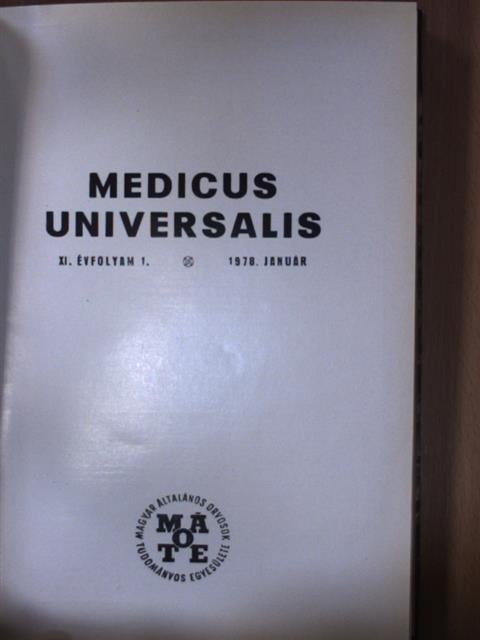 Dr, Szántai Imre - Medicus Universalis 1978/1-6./Supplementum [antikvár]