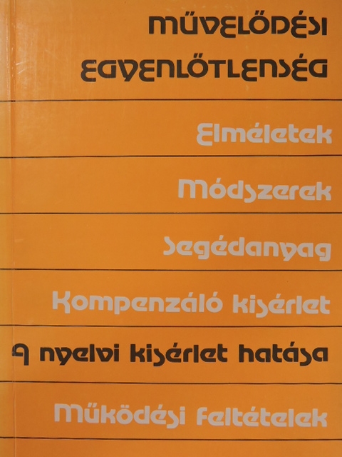 Várhegyi György - A nyelvi kísérlet hatása [antikvár]