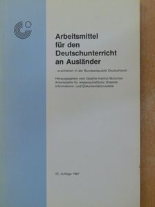 Arbeitsmittel für den Deutschunterricht an Ausländer [antikvár]