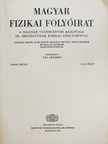 Bérces György - Magyar Fizikai Folyóirat XXXIII. kötet 5-6. füzet [antikvár]