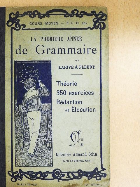 Fleury - La premiére année de grammaire [antikvár]