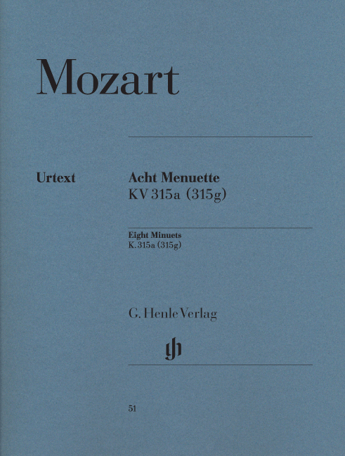 MOZART, W,A, - ACHT MENUETTE KV 315a (315g)