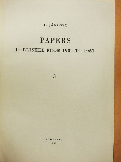 James McConell - Papers 3. [antikvár]