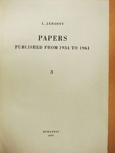 James McConell - Papers 3. [antikvár]