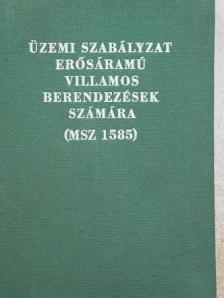 Üzemi szabályzat erősáramú villamos berendezések számára (MSZ 1585) [antikvár]