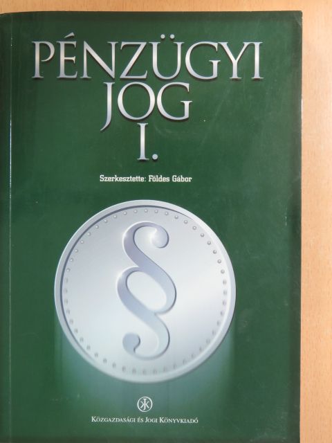 Bodnár Zoltán - Pénzügyi jog I. [antikvár]
