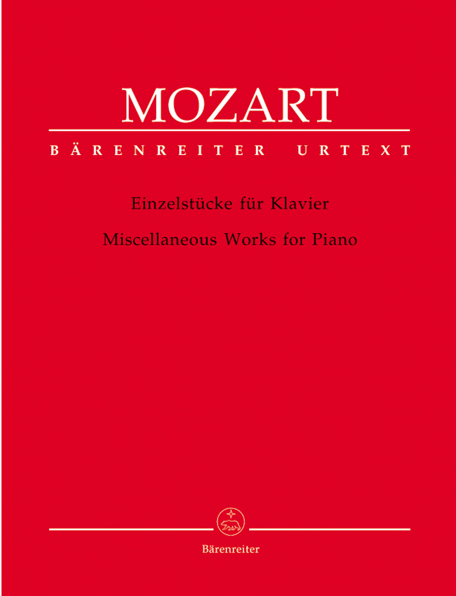 MOZART, W,A, - EINZELSTÜCKE FÜR KLAVIER URTEXT (W.PLATH)