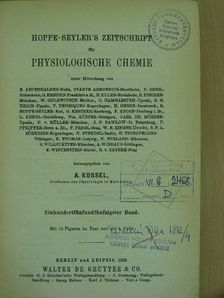 Hans Euler - Hoppe-Seyler's Zeitschrift für Physiologische Chemie 1926/1-6 [antikvár]