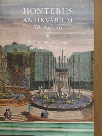 Honterus Antikvárium 70. Aukció [antikvár]