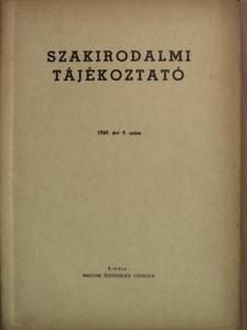 Szakirodalmi tájékoztató 1969/9. [antikvár]