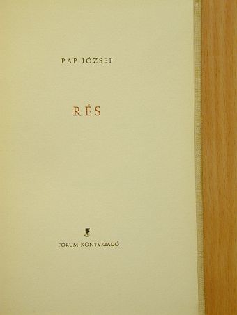 Pap József - Rés [antikvár]