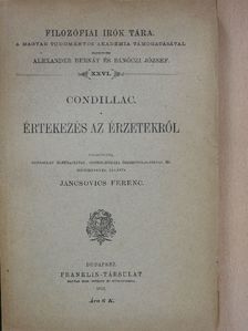 Condillac - Értekezés az érzetekről [antikvár]
