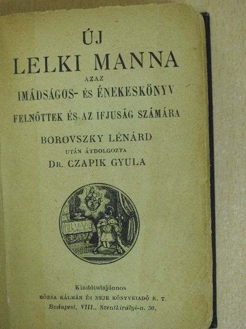 Borovszky Lénárd - Új lelki manna [antikvár]