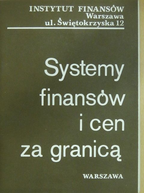 András Bodocsy - Systemy finansów i cen za granica [antikvár]