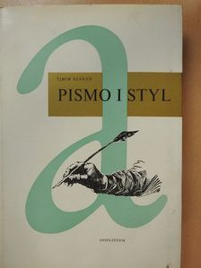 Szántó Tibor - Pismo i styl [antikvár]