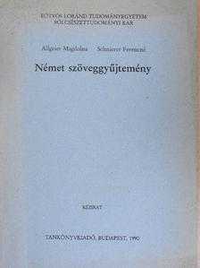 Allgeier Magdolna - Német szöveggyűjtemény [antikvár]