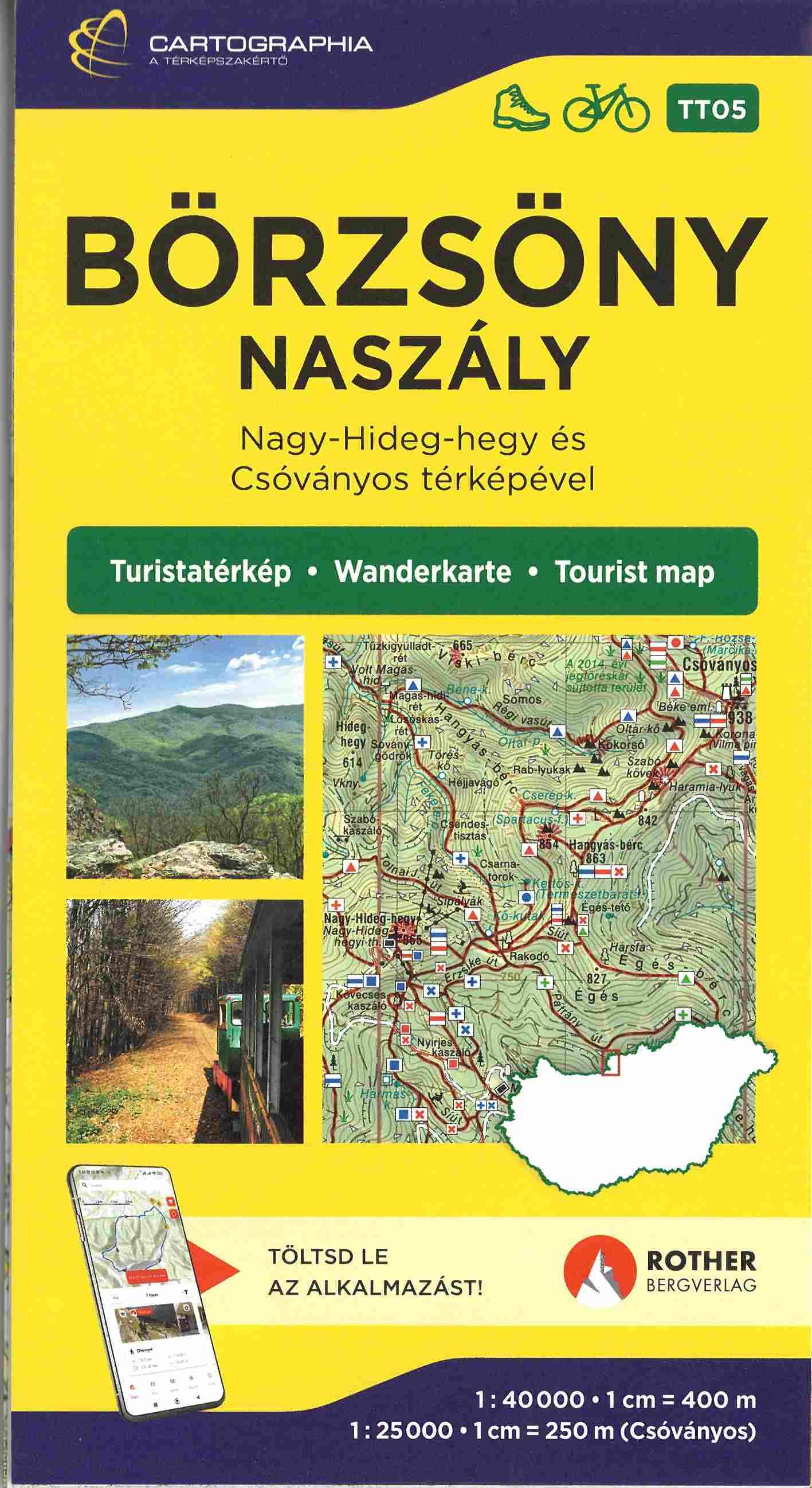 Börzsöny-Naszály turistatérkép