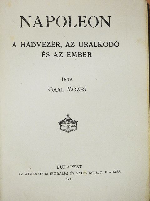 Gaal Mózes - Napoleon [antikvár]