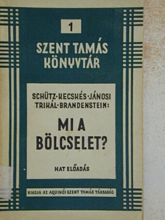 Brandenstein Béla - Mi a bölcselet? [antikvár]