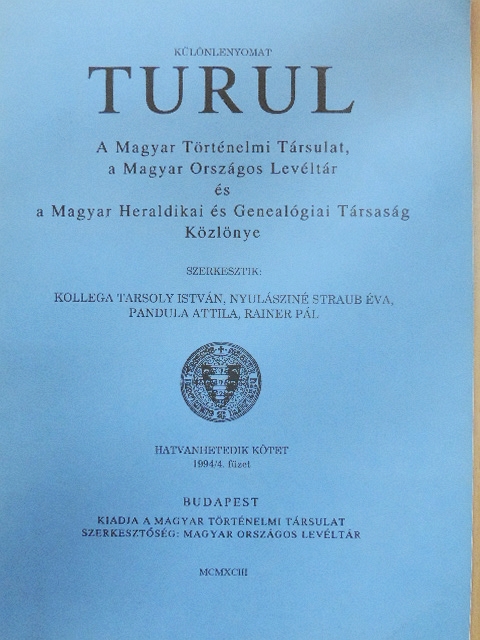 Balló István - Turul 1994/4. [antikvár]