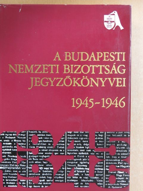 A Budapesti Nemzeti Bizottság jegyzőkönyvei [antikvár]
