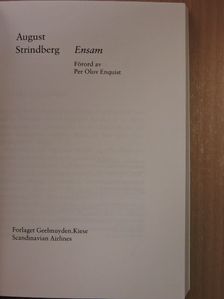 August Strindberg - Ensam/Alone [antikvár]