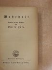Emile Zola - Wahrheit (gótbetűs) [antikvár]