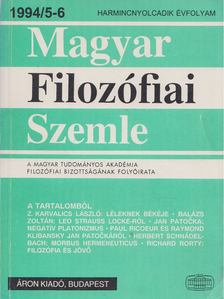 Lendvai L. Ferenc - Magyar Filozófiai Szemle 1994/5-6 [antikvár]