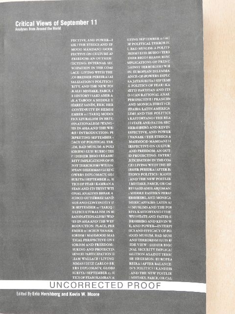 Achin Vanaik - Critical views of september 11 [antikvár]