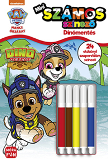 Mancs őrjárat - Mini számos színező - Dínómentés