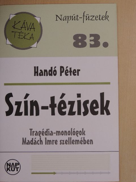 Handó Péter - Szín-tézisek [antikvár]