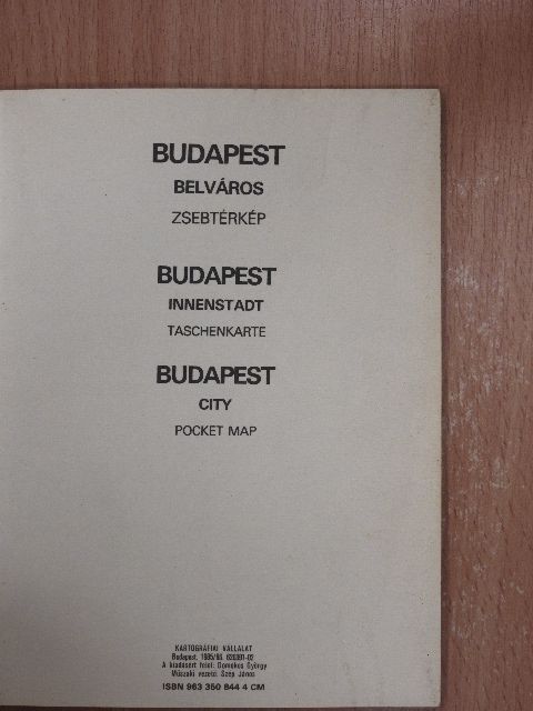 Budapest belváros [antikvár]