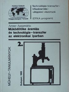 Artner Annamária - Működőtőke áramlás és technológia-transzfer az elektronikai iparban  [antikvár]