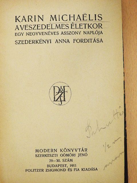 Henrik Ibsen - A veszedelmes életkor/Rosmersholm [antikvár]