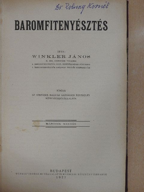 Winkler János - Baromfitenyésztés [antikvár]