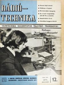 Balázs Attila - Rádiótechnika 1975. december [antikvár]