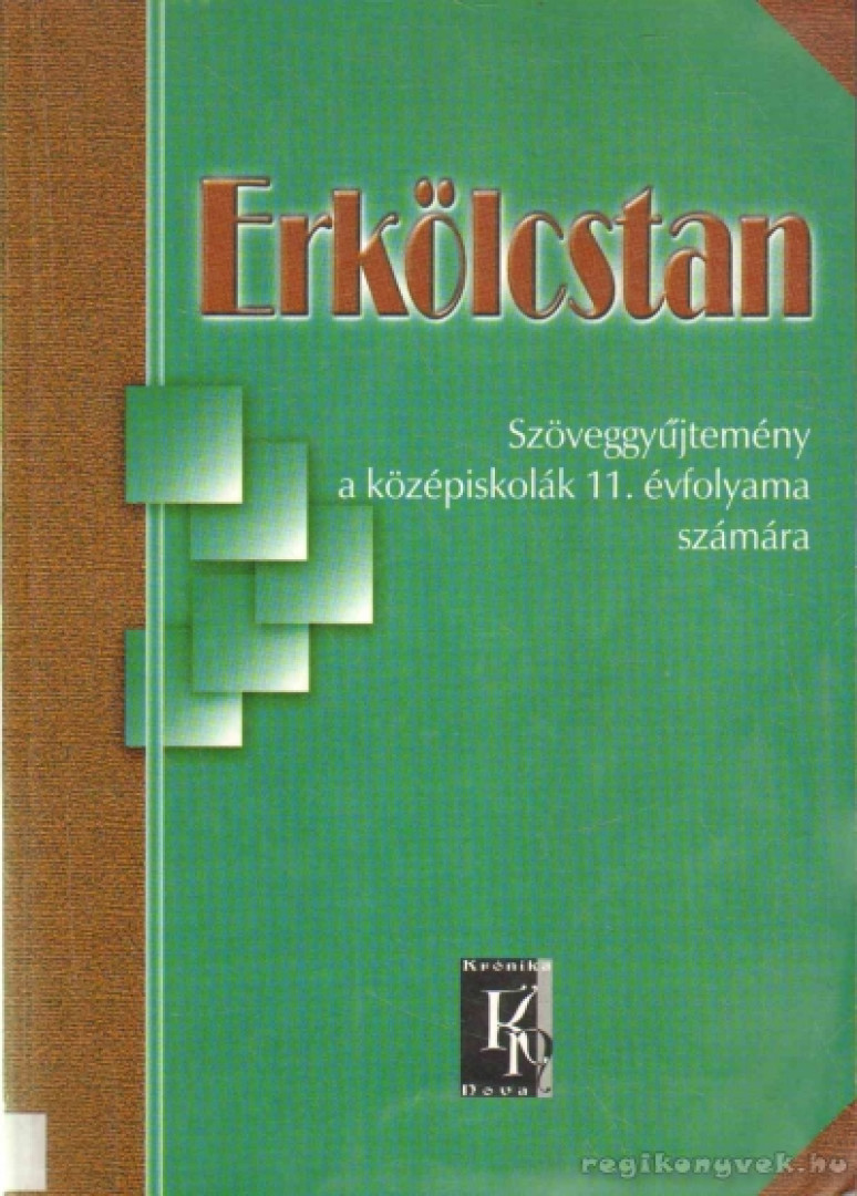 Tiszóczi Tamás (összeáll.), Trencsényi Borbála - Erkölcstan [antikvár]