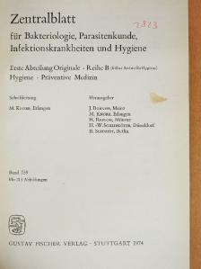 Zentralblatt für Bakteriologie, Parasitenkunde, Infektionskrankheiten und Hygiene 159 [antikvár]