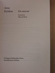 Arne Dybfest - En ensom/One Alone [antikvár]