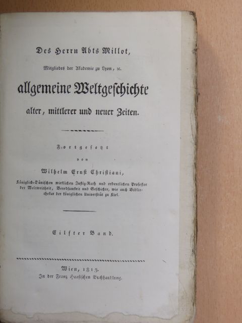 Millot - Allgemeine Weltgeschichte XI. (gótbetűs) [antikvár]