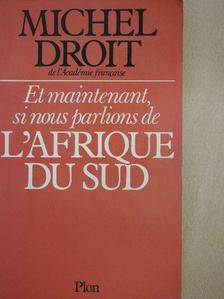 Michel Droit - Et maintenant, si nous parlions de l'Afrique du Sud [antikvár]