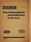ZEISS - Beleuchtungsapparate und Kondensoren für Mikroskope [antikvár]